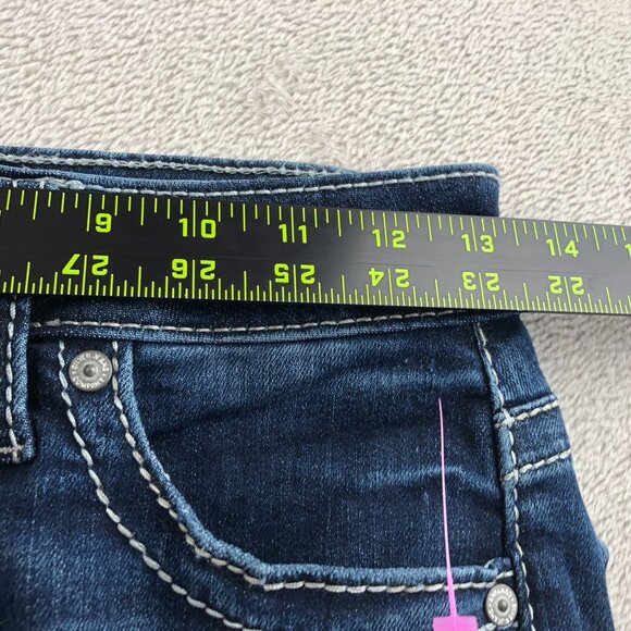 Silver Jeans Women's Suki Capri Jeans Size 26 Blue Denim Cropped Casual Y2K - Picture 6 of 14